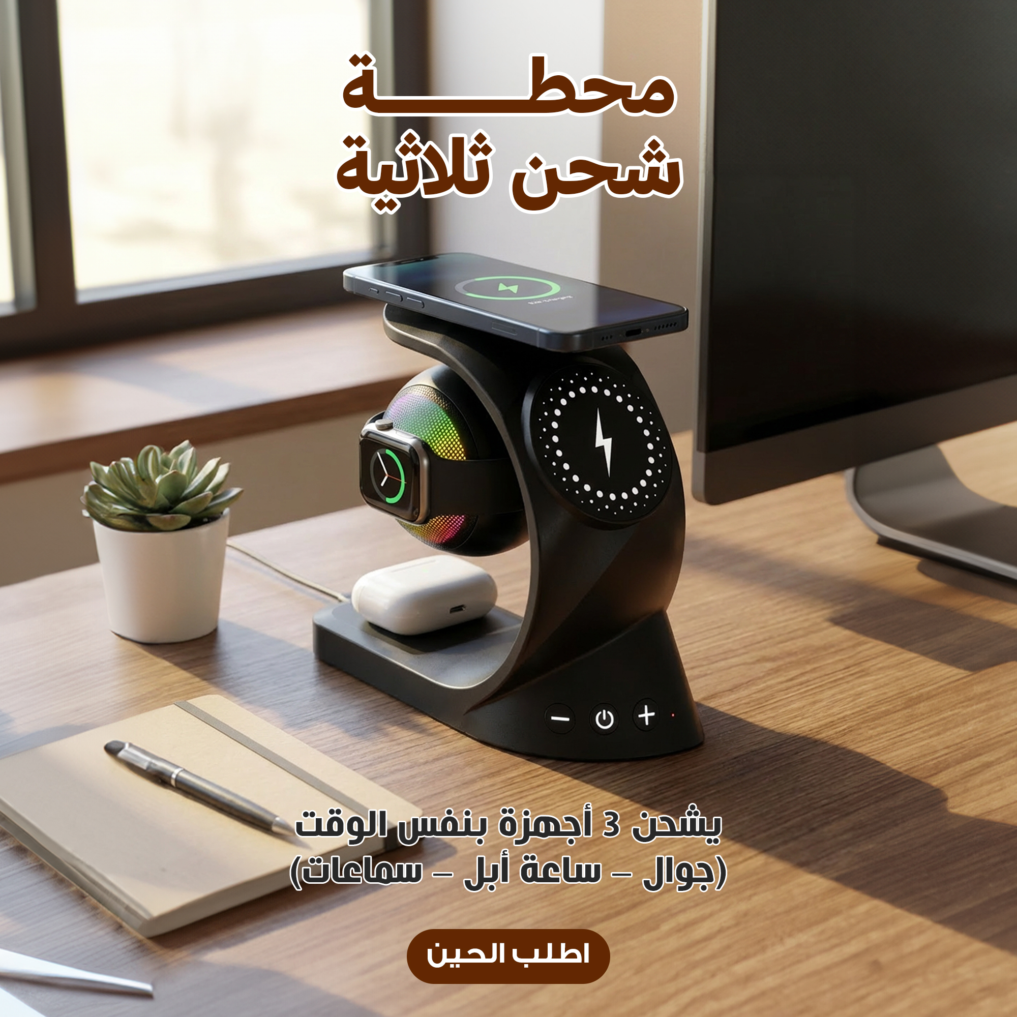 شاحن ثلاثي